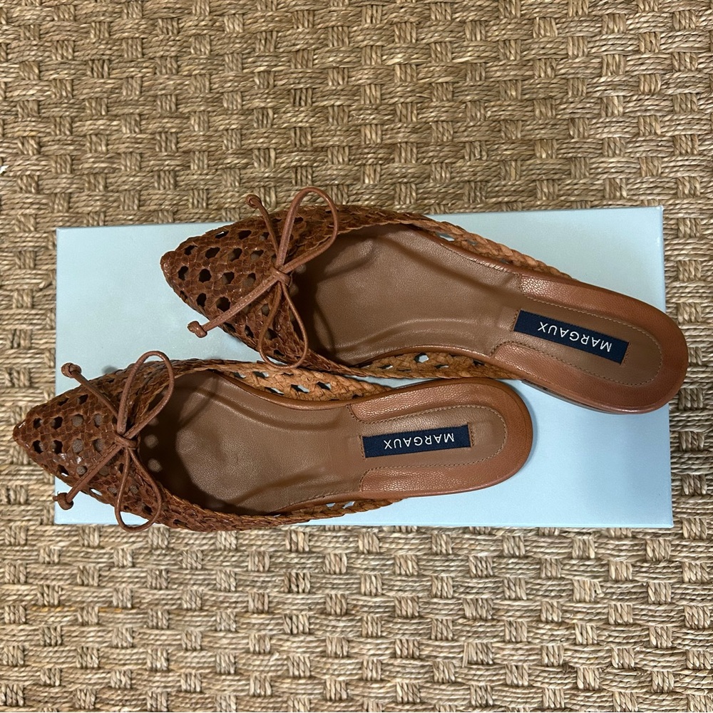 NEW Margaux - The Ballet Mule - Saddle Woven Leather - Picture 3 of 6
